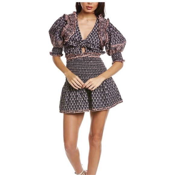 Sea New York Jasper Printed Cotton Romper - Picture 1 of 7